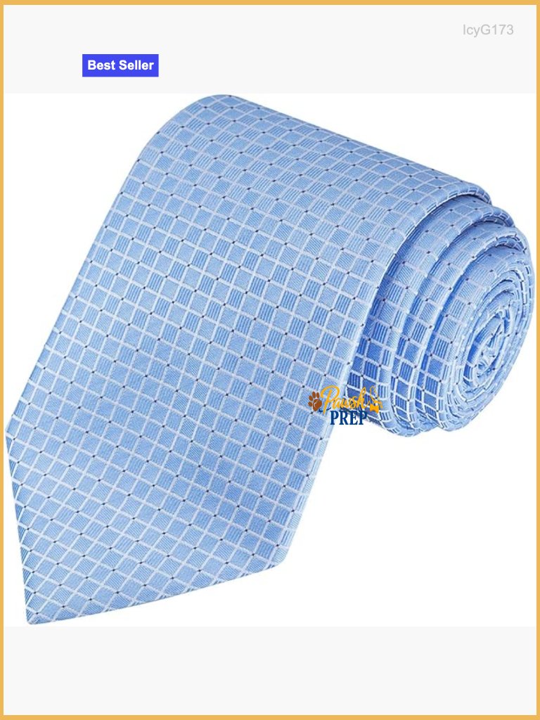 Extra Long 63'' Necktie With Gift Box, Jacquard Microfiber, Formal Wear